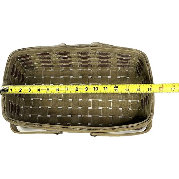 American Patriotic Themed Basket Vintage 15" With Handles Harvest Storage Decor - Picture 8 of 9